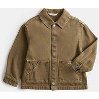 M&S Pure Cotton Denim Overshirt (2-8 Yrs) Olive