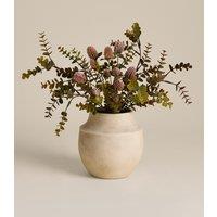 M&S Artificial Medium Dried Thistle Arrangement Neutral