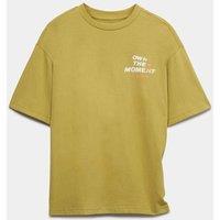 M&S Pure Cotton Own The Moment T-Shirt (6-16 Yrs) Yellow