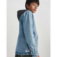 M&S Hooded Denim Shirt (6-16 Yrs) Denim