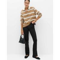 M&S Magic Shaping High Waisted Slim Flare Jeans Black