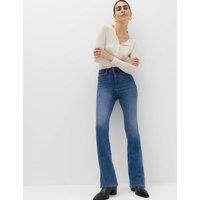 M&S Magic Shaping High Waisted Slim Flare Jeans Medium Indigo
