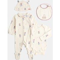 M&S 4pc Paddington Starter Gift Set (7lbs - 9 Mths) Light Cream