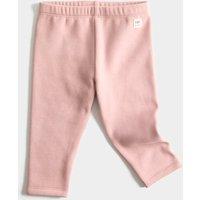 M&S Cotton Blend Fleece Lined Leggings (0-3 Yrs) Pink