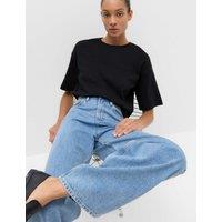 M&S High Waisted Balloon Leg Jeans Medium Indigo