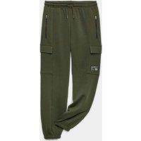 M&S Cotton Rich Cargo Pocket Joggers (6-16 Yrs) Khaki
