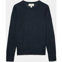 M&S Pure Merino Crew Neck Jumper Midnight Navy