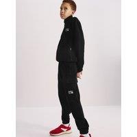 M&S Cotton Rich Cargo Joggers (6-16 Yrs) Black