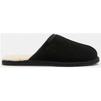 M&S Suede Mule Slippers with Freshfeet Black