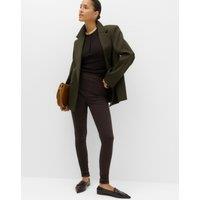 M&S Cosy Pull On High Waisted Jeggings Chocolate