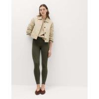 M&S Cosy Pull On High Waisted Jeggings Khaki