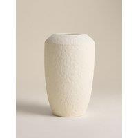 M&S Medium Tapered Ceramic Vase Neutral