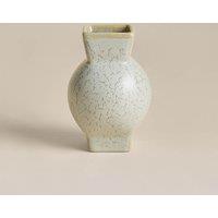 M&S Small Round Flare Ceramic Vase Blue