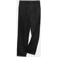 M&S Cotton Rich Pleated Chinos (6-16 Yrs) Black
