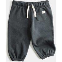 M&S Cotton Blend Fleece Lined Joggers (0-3 Yrs) Charcoal