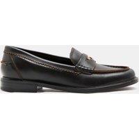 M&S Leather Penny Loafers Black