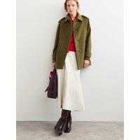 JAEGER Pure Wool Single Breasted Short Coat Light Green
