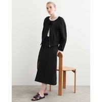 JAEGER Wool Rich Lightweight Relaxed Jacket Black