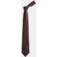 M&S Ditsy Floral Tie Burgundy