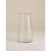 M&S Medium Tall Flared Glass Vase Clear