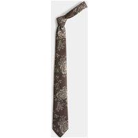 M&S Floral Tie Brown