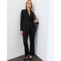 Autograph Pure Wool Tailored Straight Leg Trousers Black