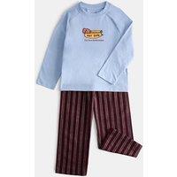 M&S Pure Cotton Hot Dog Graphic Pyjamas (1-8 Yrs) Blue Mix