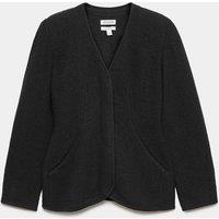 JAEGER Pure Wool Waisted Slim Fit Jacket Black