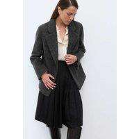 Autograph Wool Rich Brushed Tailored Jacket Dark Grey