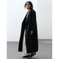 Autograph Wool Blend Single Breasted Tailored Coat Black