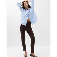 M&S Slim Fit Ankle Grazer Trousers Chocolate