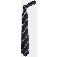 M&S Wool Rich Triple Stripe Tie Navy