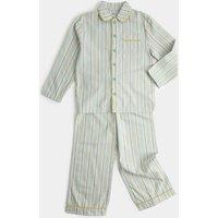 M&S Kids' Striped Revere Pyjamas (9 Mths - 8 Yrs) Green