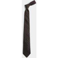 M&S Multi Geometric Silk Wool Tie Neutral