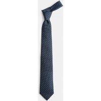 M&S Pure Silk Tiny Geo Tie Navy
