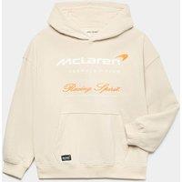 M&S Cotton Rich McLaren Graphic Hoodie (6-16 Yrs) Putty