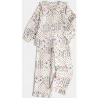 M&S Pure Cotton Floral Patchwork Pyjamas (0-8 Yrs) Multi