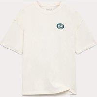 M&S Pure Cotton Among Us T-Shirt (6-16 Yrs) Ecru