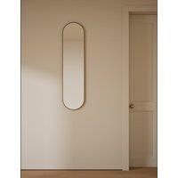 M&S Milan Pill Shape Wall Mirror Antique Brass