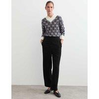 JAEGER Tapered Trousers with Wool Black