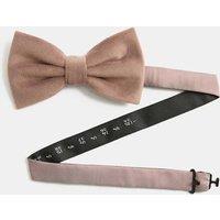 M&S Velvet Bow Tie Mocha