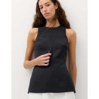 M&S Waisted Shell Top Black