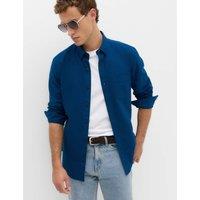 M&S Pure Cotton Ultimate Oxford Shirt Dark Blue