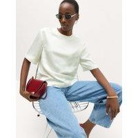 M&S Satin T-Shirt Ivory