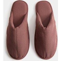 M&S Mule Slippers Burgundy