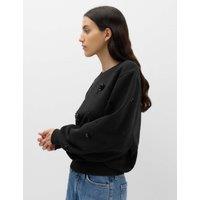 M&S Cotton Rich Embellished Sweatshirt Black