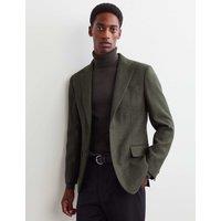 JAEGER Tailored Fit Wool Rich Twill Blazer Green
