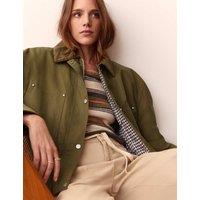 Per Una Waxed Cropped Jacket Stone