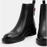 M&S Leather Chelsea Ankle Boots Black