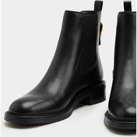 M&S Leather Chelsea Ankle Boots Black